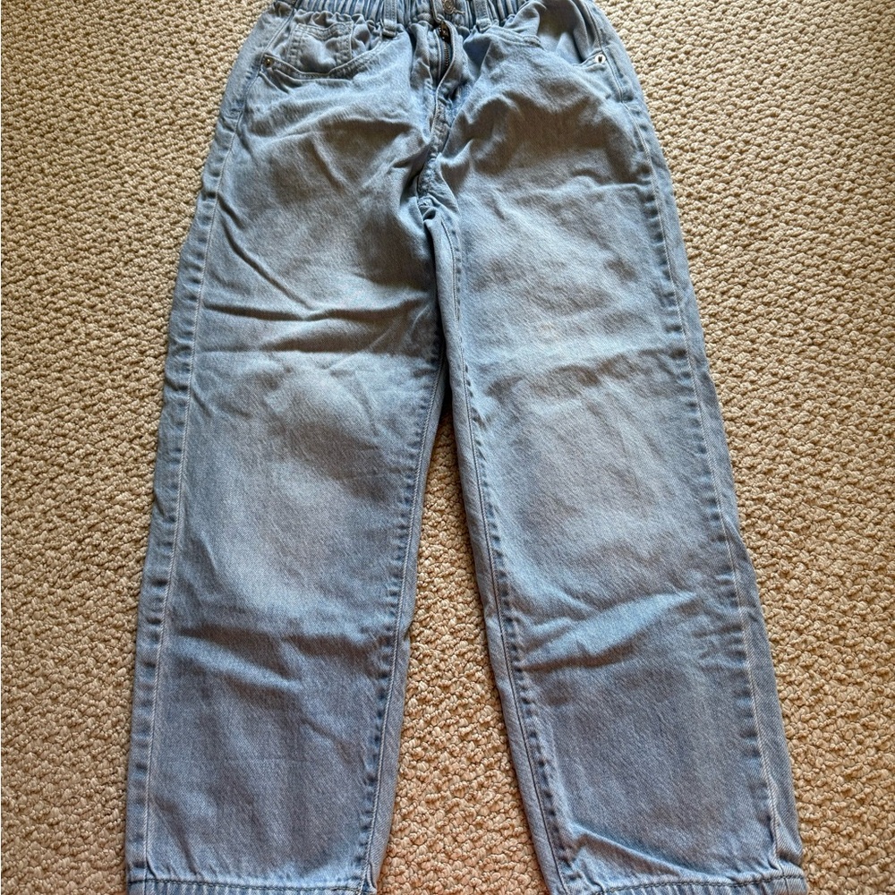 Cat & Jack Girls Relaxed Fit Light Blue Jeans